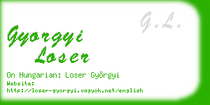 gyorgyi loser business card
